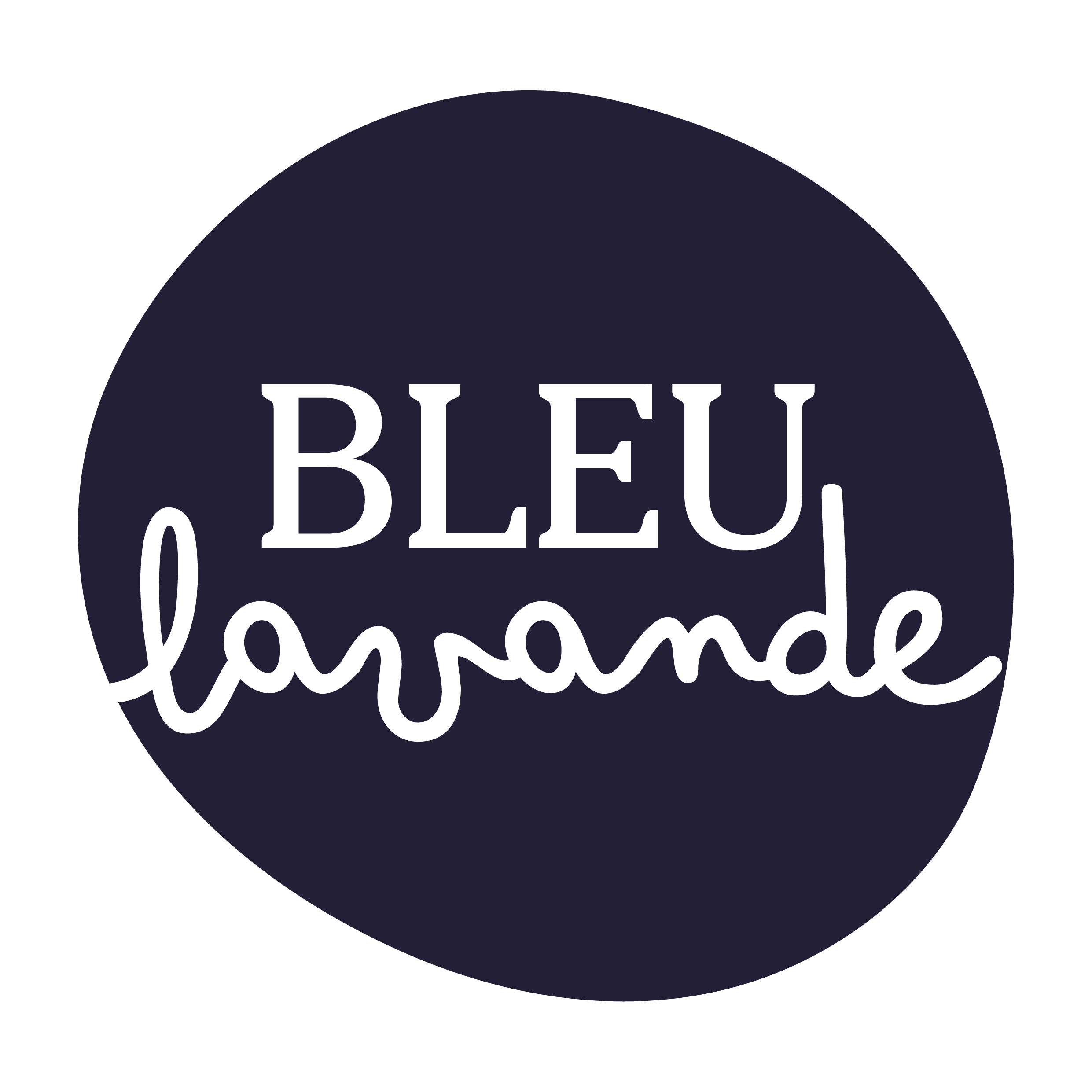 Logo Pressing Bleu Lavande